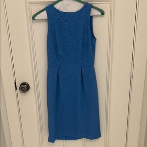 Elegant Blue Sleeveless Dress